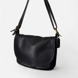 COACH Vintage 4150 Leather Flip Fletcher Satchel Purse Bag